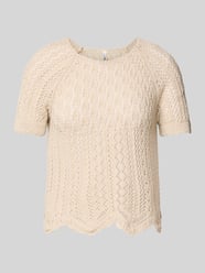 Regular Fit Häkel-T-Shirt aus Baumwoll-Mix Modell 'NOLA' von Only Beige - 2