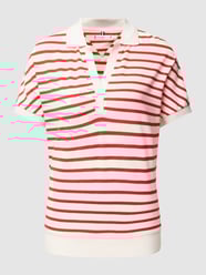 Poloshirt met streepmotief van Tommy Hilfiger Rood - 38