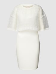 Knielanges Kleid mit semitransparentem Detail von LIU JO SPORT Weiß - 34