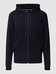 Sweatjacke mit Label-Stitching von BOSS Blau - 7