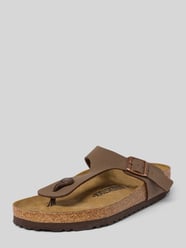 Teenslippers met doornsluiting, model 'Gizeh' van Birkenstock Beige - 1