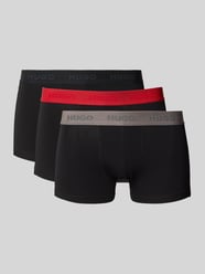 Regular fit boxershort van katoenmix in een set van 3 stuks van HUGO - 3