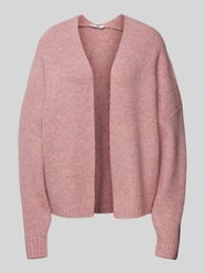 Gebreide cardigan met opengewerkte voorkant, model 'Axane' van mbyM Roze - 3