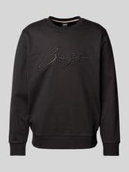 Sweatshirt mit Label-Stitching Modell 'Soleri' von BOSS Schwarz - 28