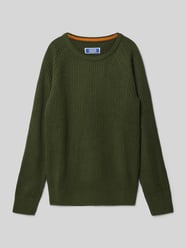 Strickpullover mit Rundhalsausschnitt Modell 'PANNEL' von Jack & Jones Grün - 2