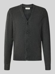 Slim fit gebreid jack met V-hals, model 'Heine' van Casual Friday - 44