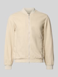 Kurtka z mieszanki bawełny i lnu z zamkiem błyskawicznym dwustronnym od JACK & JONES Premium - 25