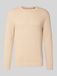 Sweter z dzianiny z fakturowanym wzorem model ‘BARKLEY’ od JACK & JONES Premium - 25