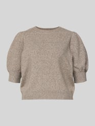 Regular Fit Strickpullover mit Crew Neck Modell 'DOFFY' von VERO MODA Beige - 36