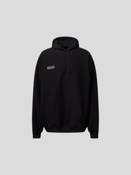Oversized Hoodie mit Inside-Out-Nähten von VETEMENTS Grau - 41