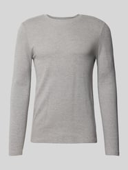 Longsleeve mit geripptem Rundhalsausschnitt von MCNEAL Grau - 31