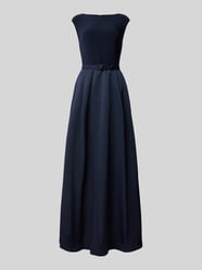 Abendkleid mit Taillengürtel Modell 'NOELLA' von Lauren Ralph Lauren Blau - 17