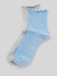 Socken mit Label-Print im 2er-Pack von Review Grau - 34