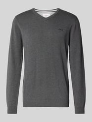 Gebreide pullover met V-hals van s.Oliver RED LABEL - 38