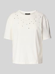 T-shirt zdobiony kamieniami od Oui - 43