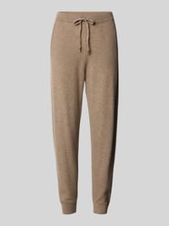 Joggingbroek van kasjmier met elastische band van Jake*s Casual - 44