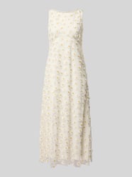 midi-jurk met all-over pailletten met bloemenmotief van Luisa Cerano - 6