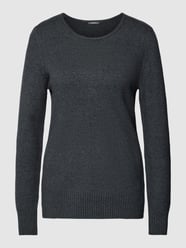 Gebreide pullover met ronde hals van Montego Grijs / zwart - 7