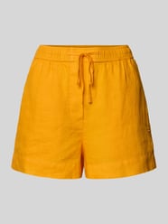 Regular Fit Leinen-Shorts mit Tunnelzug von Tommy Hilfiger Orange - 1