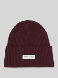 Mütze mit breitem Umschlag von Marc O'Polo Bordeaux - 22