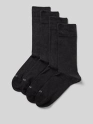 Socken mit Label-Print im 4er-Pack von BOSS Grau - 22