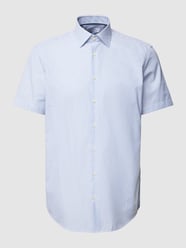 Zakelijk overhemd met streepmotief van Christian Berg Men Blauw - 39