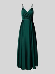 Abendkleid in Wickel-Optik von Laona Grün - 40