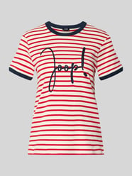 t-shirt z wyhaftowanym logo model 'Trinity' od JOOP! - 4