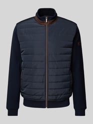 Sweatjacke mit Stehkragen von bugatti Blau - 29