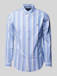 Custom Fit Freizeithemd mit Button-Down-Kragen von Polo Ralph Lauren Blau - 14