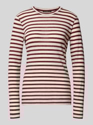 Longsleeve mit geripptem Rundhalsausschnitt von Windsor Bordeaux - 22