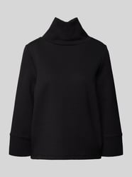 Sweatshirt mit Stehkragen von comma Schwarz - 46