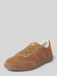 Ledersneaker mit Label-Details Modell 'Carmelo' von bugatti Beige - 27