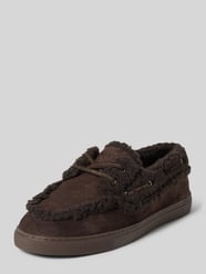 Loafers met lamswollen voering van runder suède van Marc O'Polo - 8