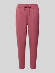 Joggingbroek met verkorte pasvorm en elastische band van ICHI Fuchsia - 39