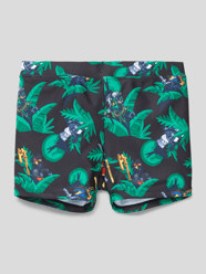 Badehose mit Allover-Muster von LEGO WEAR Grau / Schwarz - 5