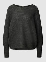 Gebreide pullover met boothals, model 'DANIELLA' van Only Grijs - 16
