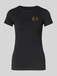 T-shirt z logo i okrągłym dekoltem od ARMANI EXCHANGE - 30