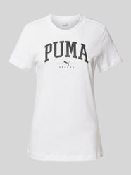 T-Shirt mit Label-Print von Puma Weiß - 30