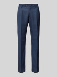 Slim fit pantalon met persplooien van Christian Berg Men - 22