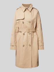 Slim Fit Trenchcoat aus Baumwoll-Mix mit Streifen-Futter von s.Oliver RED LABEL Beige - 6