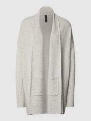 Cardigan van een mix van scheerwol en kasjmier van Marc Cain Grijs / zwart - 22