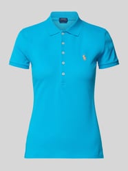 Poloshirt mit Label-Stitching Modell 'JULIE' von Polo Ralph Lauren Türkis - 1