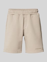 Sweatshorts mit Label-Detail von PEGADOR Beige - 10