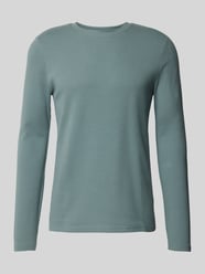 Longsleeve mit geripptem Rundhalsausschnitt von MCNEAL Blau - 5