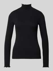 Slim Fit Langarmshirt mit Rüschenkragen von Marc Cain - 27