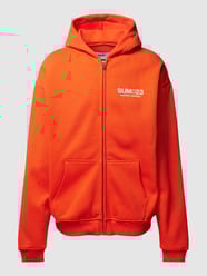 Oversized Sweatjacke mit Label-Print von Multiply Apparel Orange - 31