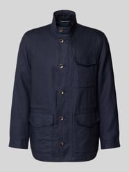 Leinenjacke mit Stehkragen und Pattentaschen von bugatti - 30