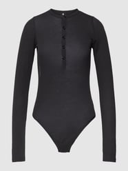 Body met ronde hals, model 'Henley' van G-Star Raw Zwart - 40