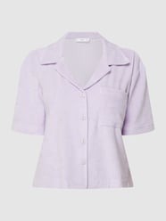Pyjama-Oberteil aus Frottee Modell 'Towel' von Mango Lila - 7